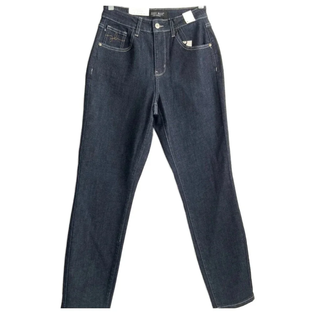 Judy Blue Dark Wash High Waist Mom Jeans Blue 26